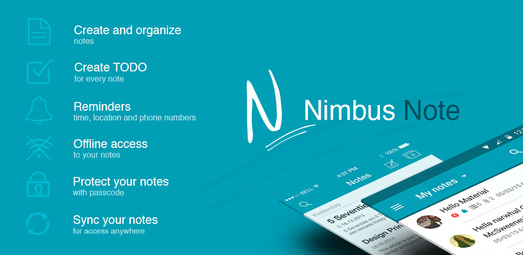 Nimbus Note - Useful notepad and organizer PRO