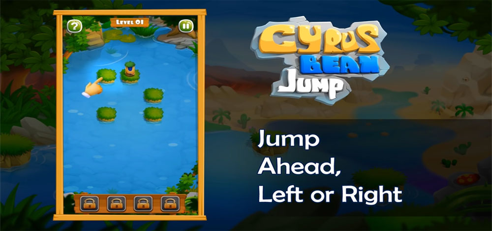 Download Cyrus Bean Jump 1 - interesting puzzle game "Bean Jump" Android + mod