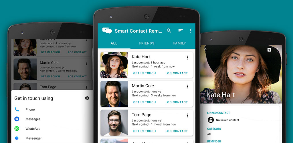 Smart Contact Reminder Call, messages