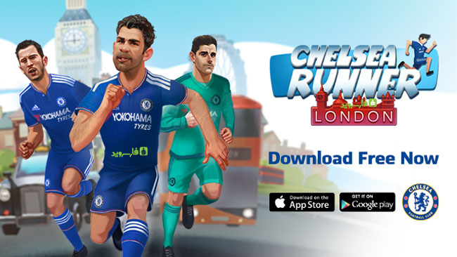 Download Chelsea Runner - a wonderful game of two Chelsea players for Android + mod + data