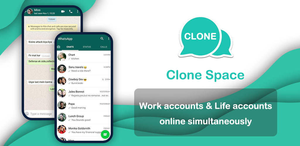 Clone Space - Multiple accounts & App parallel