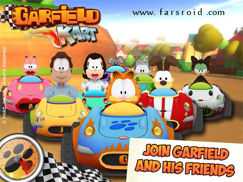 Download Garfield Kart - a beautiful Garfield car game for Android + data