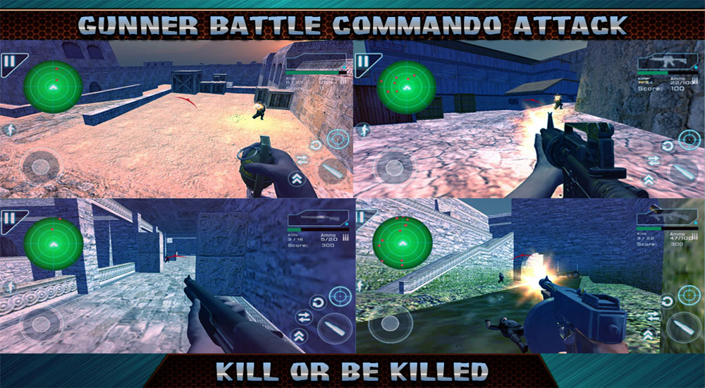 Gunner Battle Commando Attack