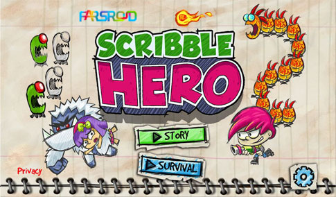 Download Scribble Hero - Android notebook hero game!