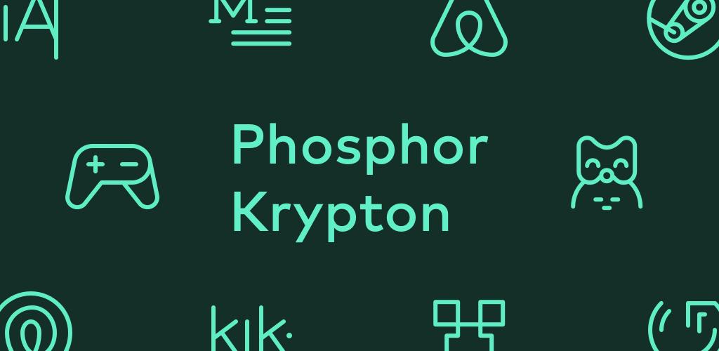 Phosphor Krypton Icon Pack