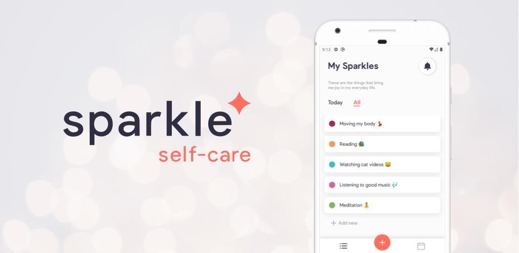 Sparkle Self-Care Checklist, Tracker & Journal