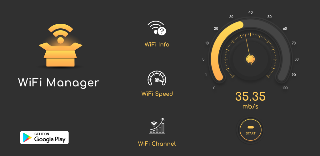 Wifi Manager Analyze, Signal and Speed Test Pro