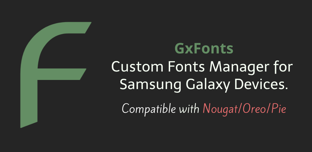 GxFonts - Custom fonts for Samsung Galaxy PRO