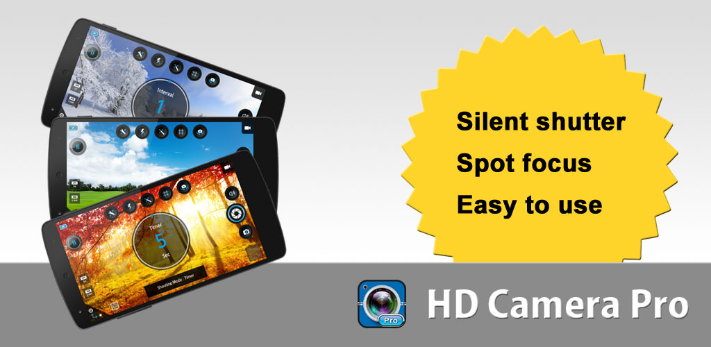 HD Camera Pro - silent shutter
