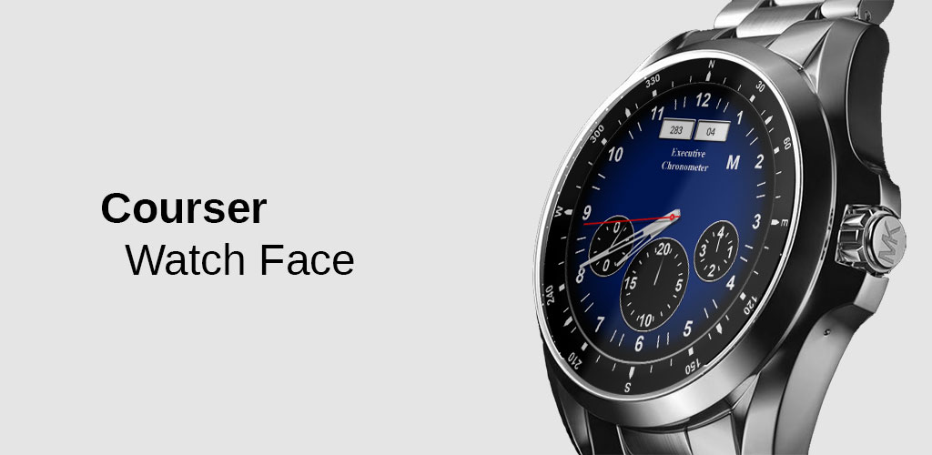 Watch Face Courser Classic - Wear OS Smartwatch