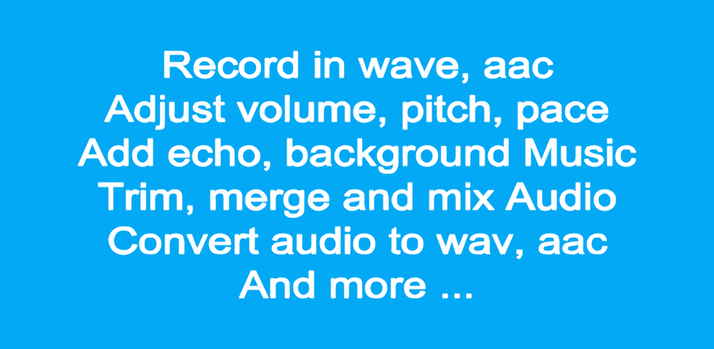 Audio Recorder and Editor Full