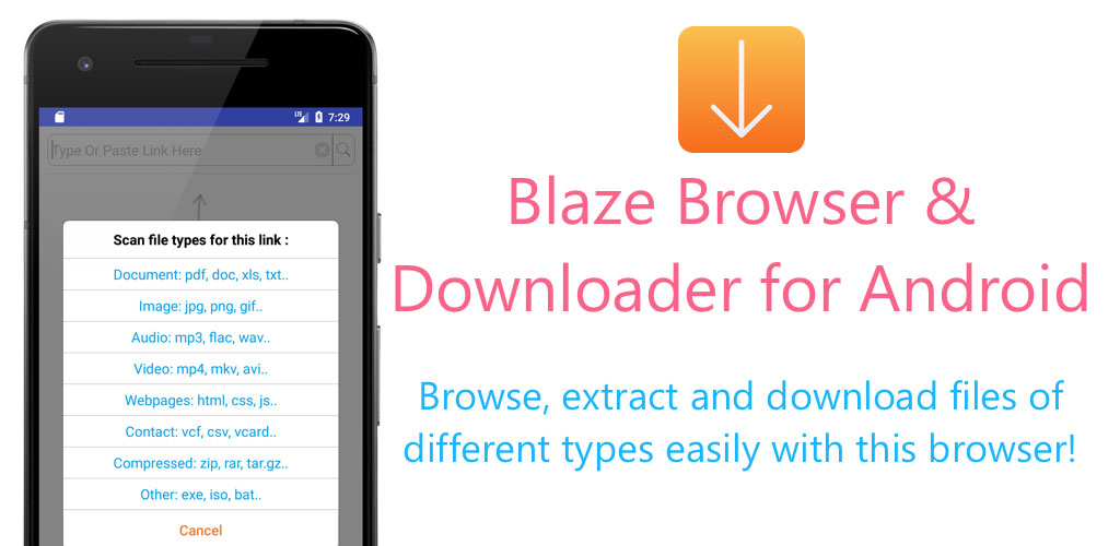 Blaze : Extract Files From Links To Download