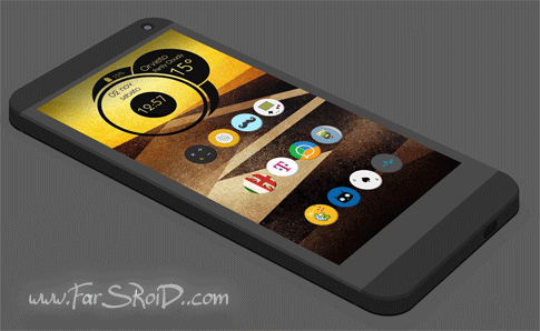 Download Cyrcle Icon Theme Apex Nova Go - a stylish and new Android theme