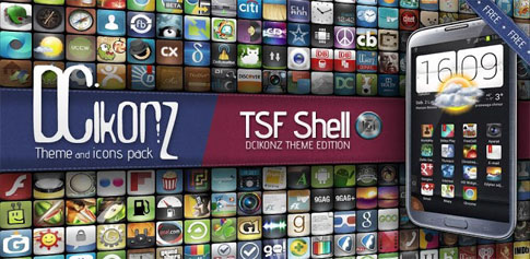 DCikonZ TSF Shell Theme - a beautiful Android theme