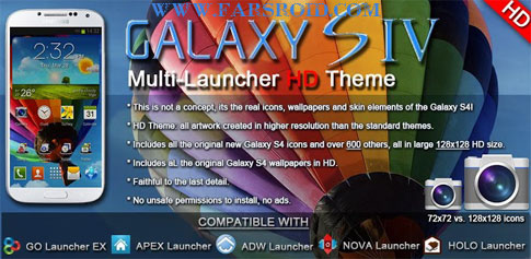 Download Galaxy S4 HD Multi Launcher Theme - Galaxy S4 theme