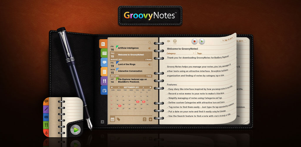 Groovy Notes - Personal Diary