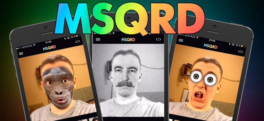 Download MSQRD - a popular program for making funny video selfies for Android