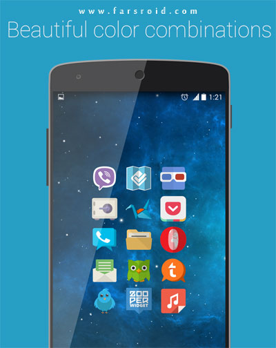 Minimal APEX NOVA KITKAT THEME Android - Android paid themes