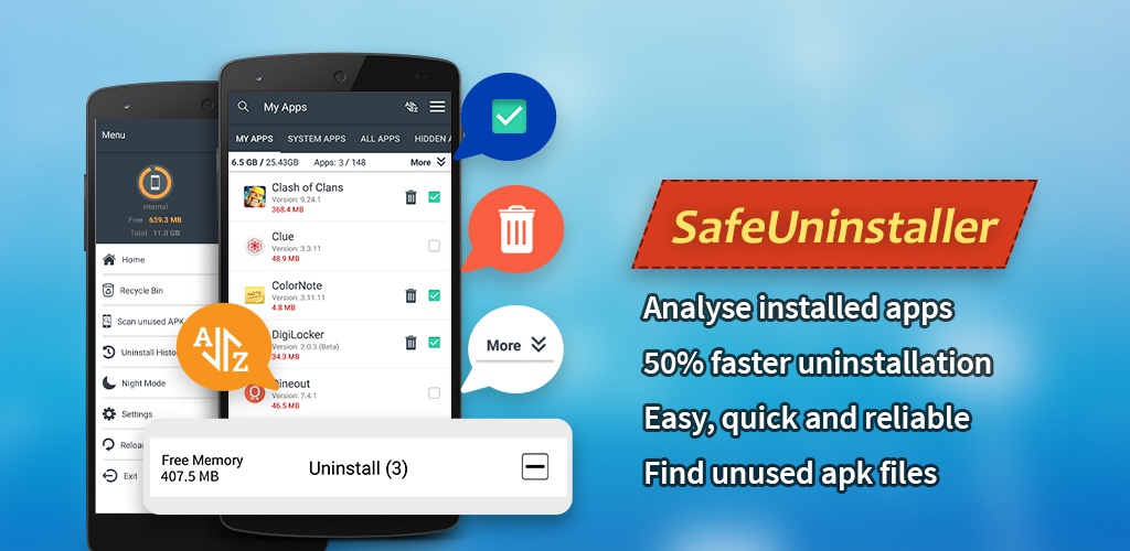 Safe Uninstaller - Premium app deleter