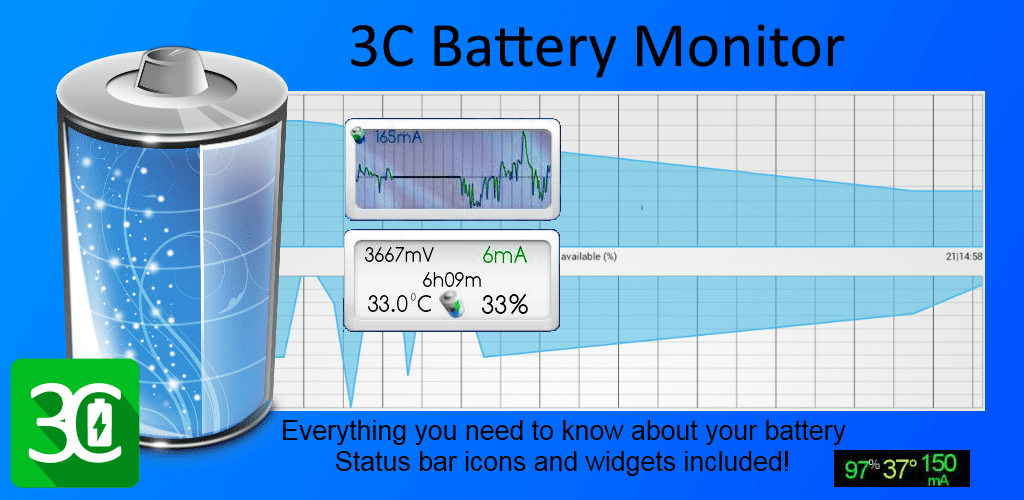 3C Battery Monitor Widget Pro