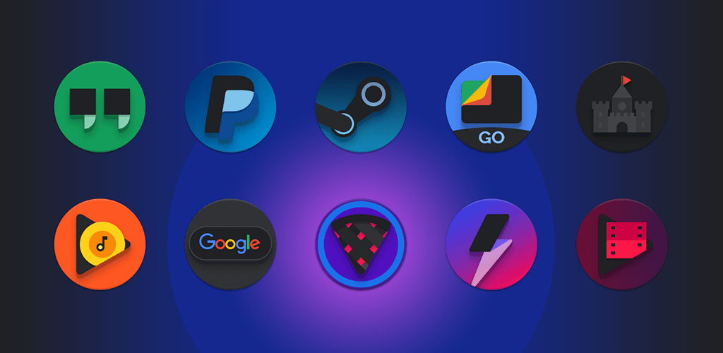 Baked - Dark Android Pie Icon Pack
