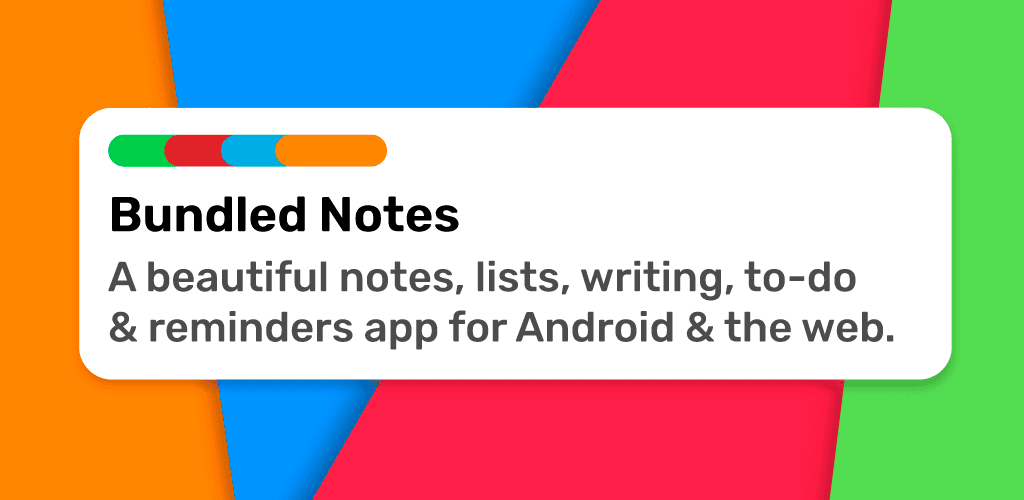 Bundled Notes - notes, writing, lists, to-do