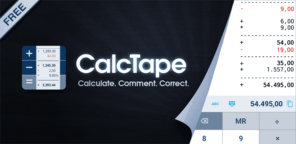 CalcTape Smart Calculator