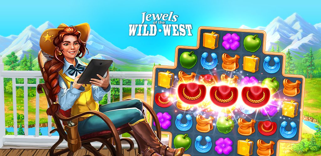 Jewels of the Wild West: Match gems & restore town