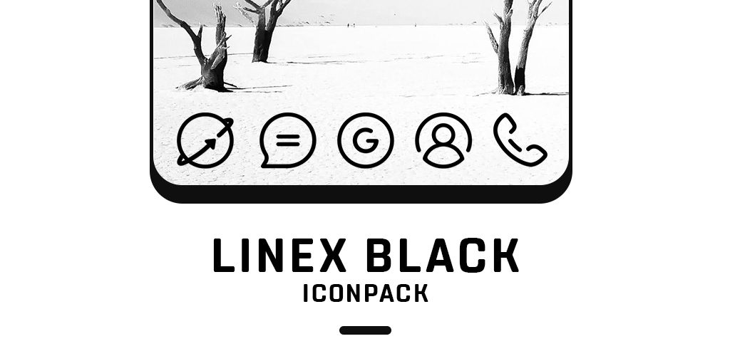 LineX Black Icon Pack