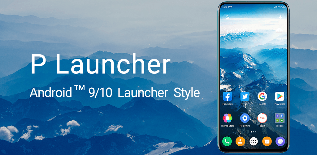 P9 Launcher - Android™ 9.0 P Launcher Style Prime