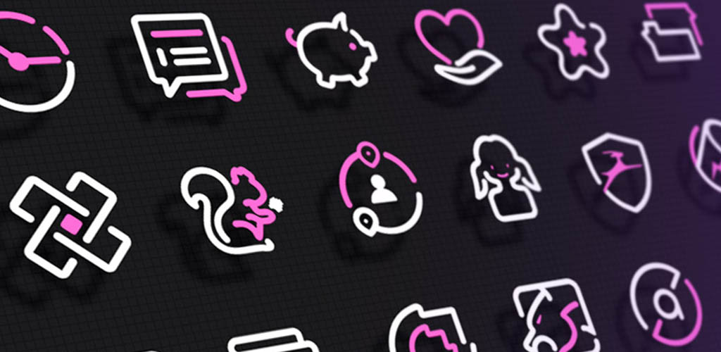 PinkLine Icon Pack
