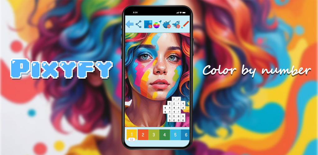 Pixyfy: Color by Number Coloring Book, Pixel Fun