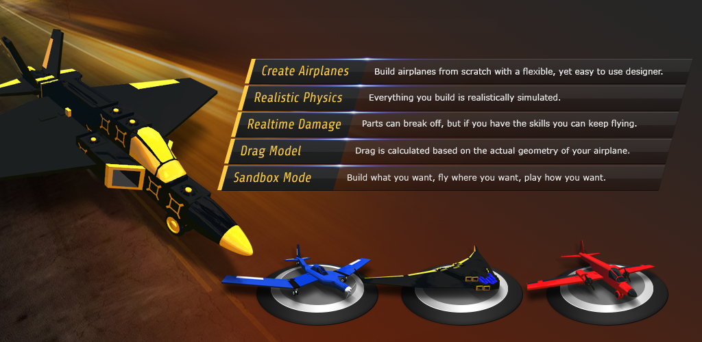 Download SimplePlanes - Android aircraft design and simulation game!